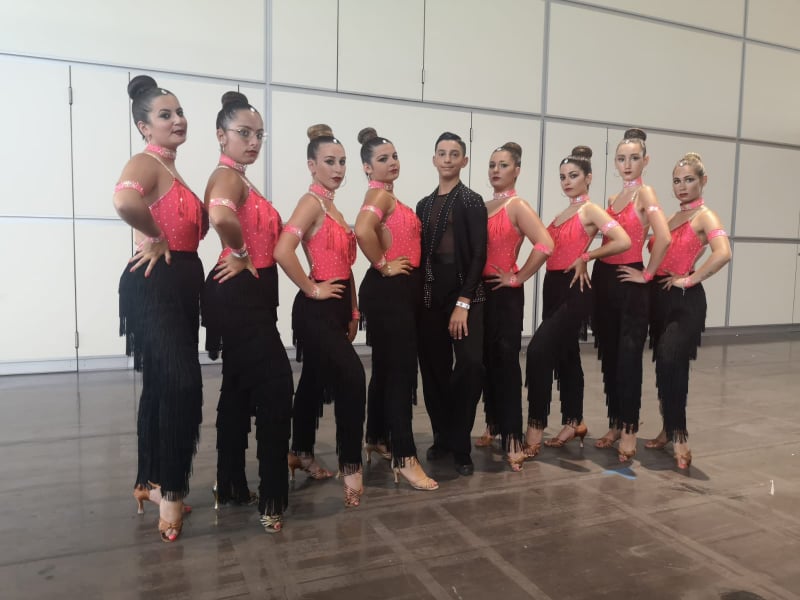 Gruppo danza latin style sincronizzato