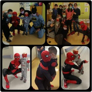 Spiderman all'Oncologico Pediatrico di Bari